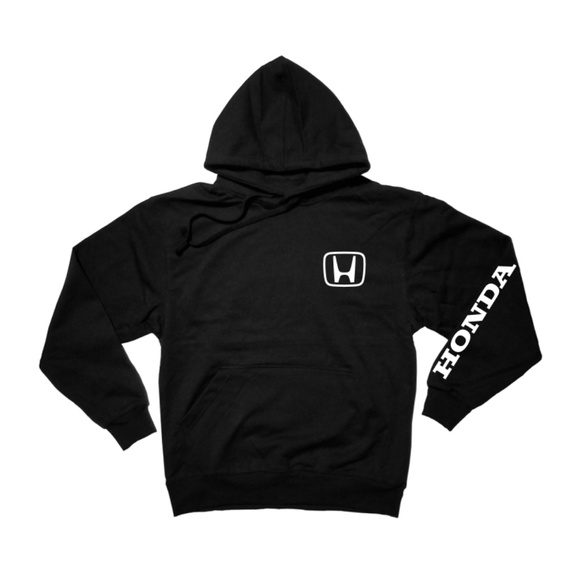 Other - Honda Sleeved Black Pullover Hoodie Other - Honda Sleeved Black Pullover Hoodie